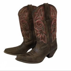 Durango Women’s 12” Western Chocolate Cowboy Boots